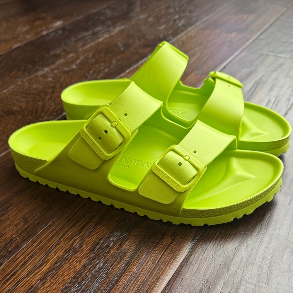 Birkenstock Arizona EVA Sandals in lime green